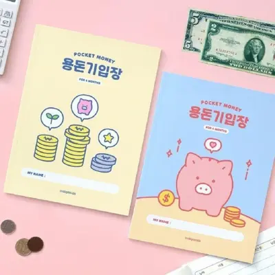 용돈 기입장 지출관리노트 가계부 머니다이어리 3개 묶음 대표 이미지