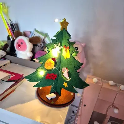 탁상용 미니 장식용 DIY 크리스마스 트리 만들기 3개 묶음 대표 이미지