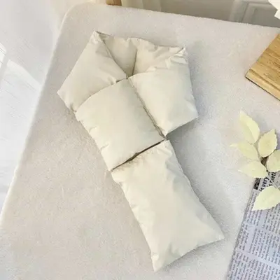 방한 남여 경량 따뜻한 패딩목도리 방한목도리 대표 이미지