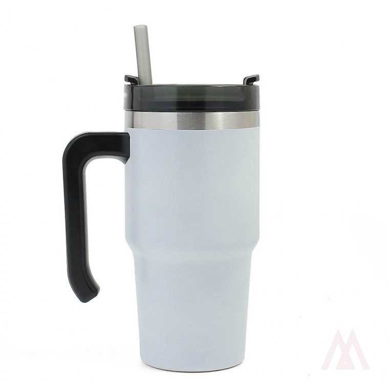 보온보냉 빨대 텀블러 600ml 화이트 단체선물 대표 이미지