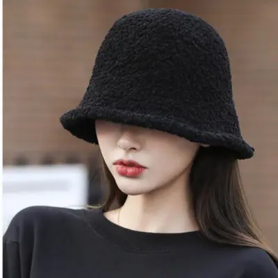 따뜻한 후리스 벙거지 버킷햇 3컬러 캐주얼모자 대표 이미지