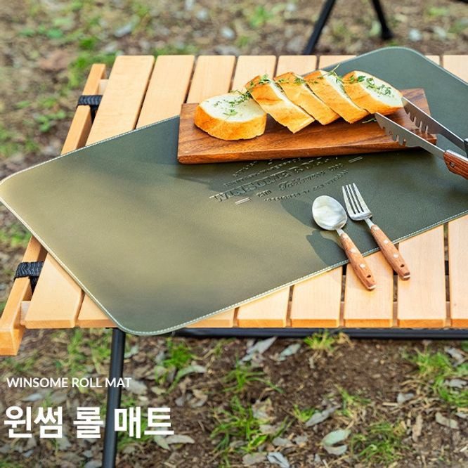 캠핑 식탁 세팅 매트 L 다크 브라운 테이블보 러너 대표 이미지