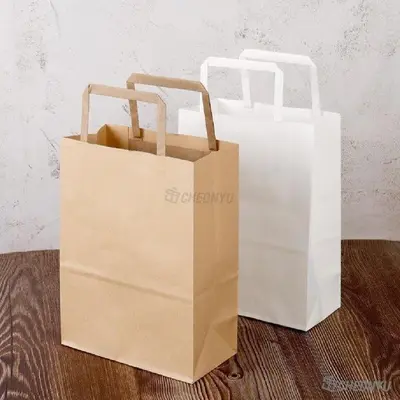 플랫 쇼핑백 선물가방 종이쇼핑백 선물종이가방 대표 이미지