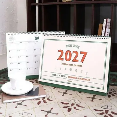 2027 루나 레트로 음력 절기 B4 탁상 스케줄러 대표 이미지