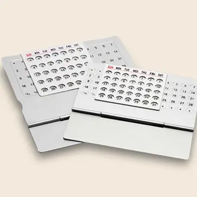 알루미늄 만년 금 데스크달력 책상달력 만년달력 3개 묶음 대표 이미지
