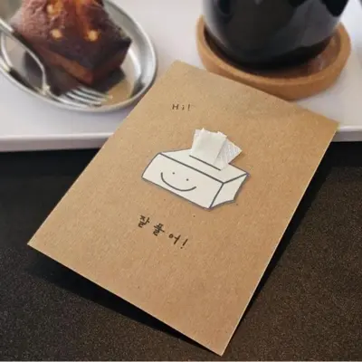 시험 잘풀어휴지 엽서 합격응원 카드 편지 수험생 3개 묶음 대표 이미지