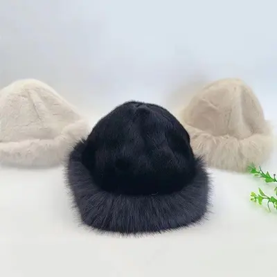 겨울 털 벙거지 모자 뽀글이 방한모 기모 산책 털모자 대표 이미지