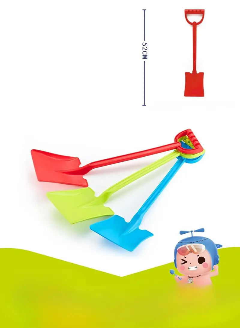 튼튼 한 모래삽 눈삽 평삽 52cm 제설도구 3개 묶음 상세 이미지 1