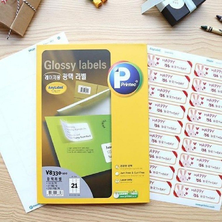 광택 라벨지 선물스티커 포장라벨스티커 선물포장라벨 대표 이미지