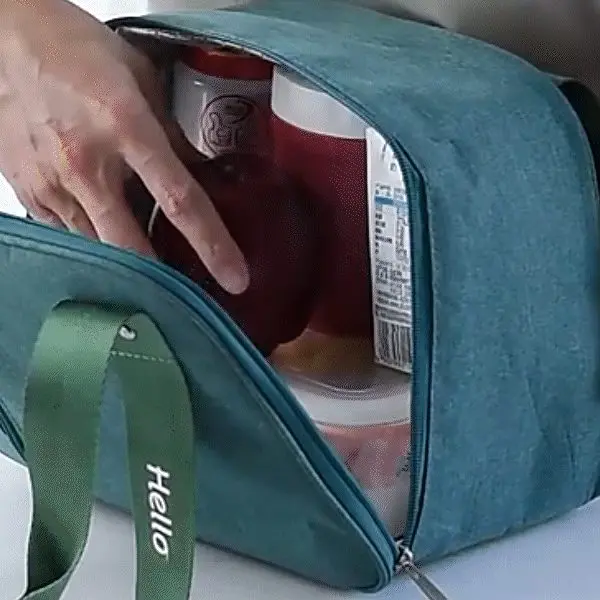 보냉백 도시락 피크닉 가방 캔버스 보냉가방 캠핑 3개 묶음 상세 이미지 2