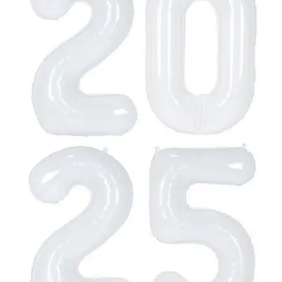 숫자은박풍선 대 화이트20 파티장식 연말파티용품 대표 이미지