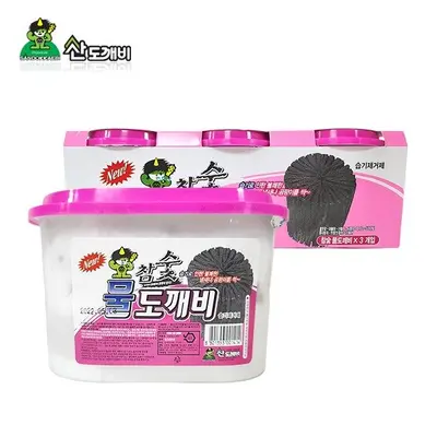 참숯 물도깨비 제습제 3P 실내탈취제 대표 이미지
