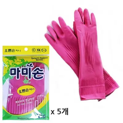 한쪽 마미손장갑 중5개 오른손 오른쪽장갑 고무장갑 대표 이미지