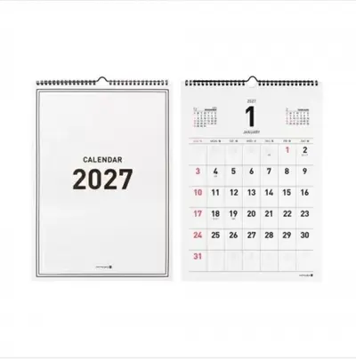 2027년 모닝 벽걸이캘린더 297x420mm 달력 대표 이미지