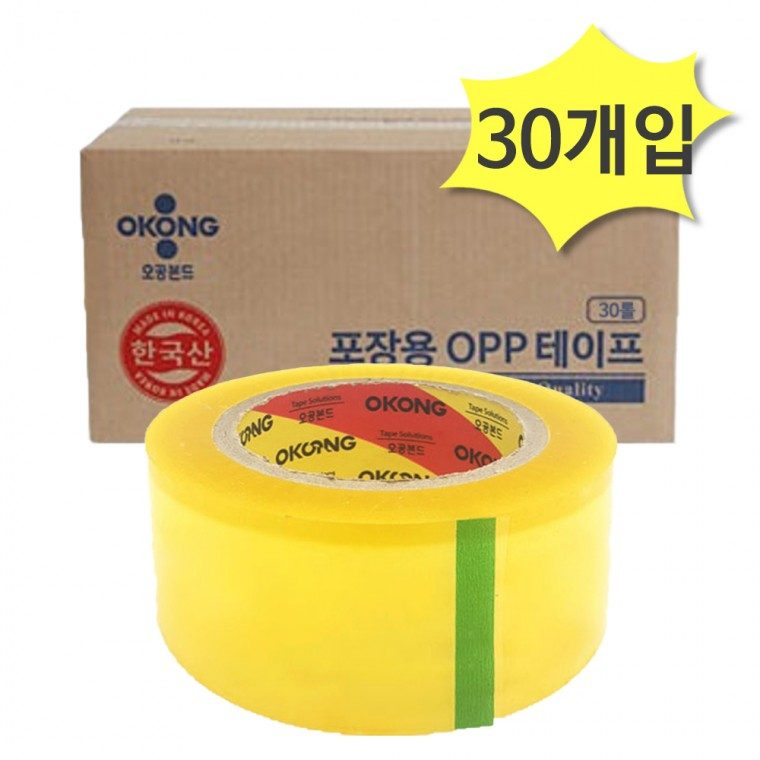 박스테이프 OPP 투명 100m 30개 대표 이미지
