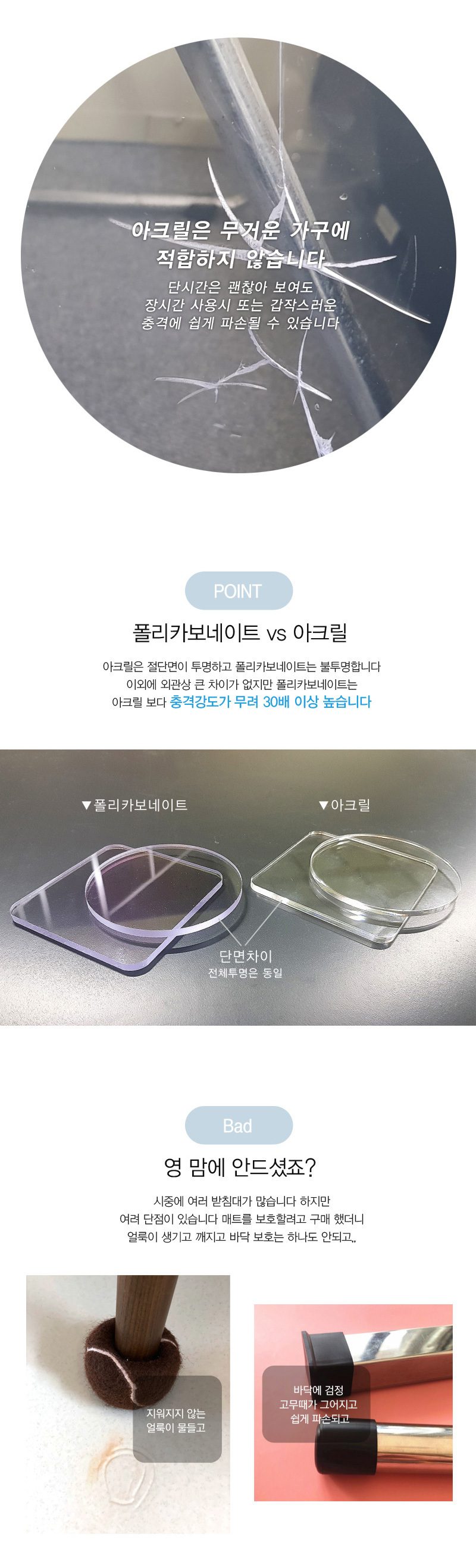 가구받침대 다리 높이 올림 4개입 8cm 10cm 3개 묶음 상세 이미지 2