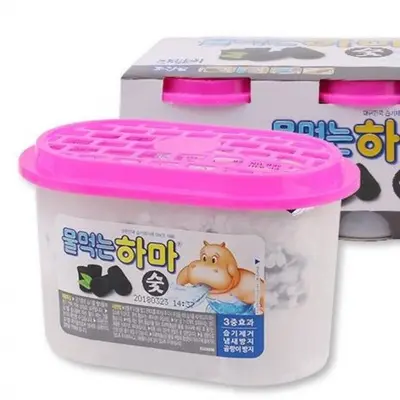 물먹는 습기제거방충제 3개입 숯 하마 옷장탈취제 대표 이미지