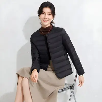 간절기 여성 슬림 경량 패딩 점퍼 대표 이미지