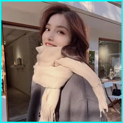 캐시미어 머플러 남녀공용 커플 남자 여자 목도리 울 3개 묶음 대표 이미지