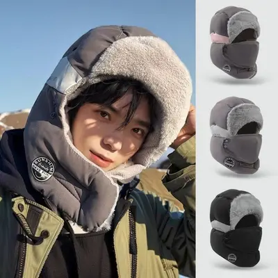 라이더모자 모자마스크세트 패딩귀달이 털모자 귀달이모자 대표 이미지