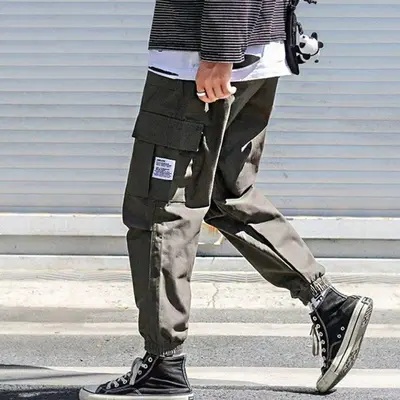 남자 데일리 밴딩 팬츠 조거 스트릿 패션 바지 기모 대표 이미지