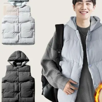 스토어 연 남성 후드 패딩조끼 패딩후드조끼 대표 이미지
