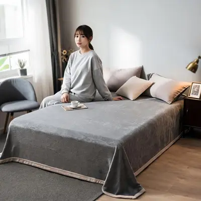 극세사 블랭킷 따뜻한 침구 이불 거실 쇼파 스쿼시공 대표 이미지