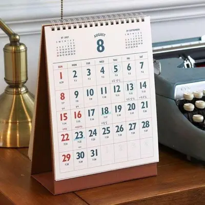 2027 레트로 음력 탁상달력 미니 책상 캘린더/달력 대표 이미지