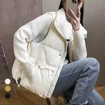 하이넥 여성 패딩조끼 경량 간절기 조끼 대표 이미지