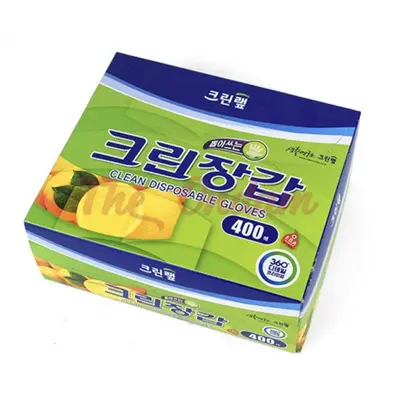 더 온담 크린장갑 중 400매입 일회용장갑 비닐장갑 대표 이미지