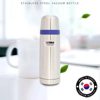 국산 코스모스 스텐 보온병 원터치뚜껑 보냉병 물통 대표 이미지