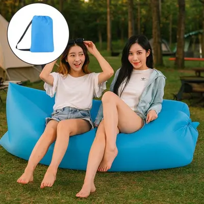 빈백 쿠션 아웃도어 실내 해먹의자 1인용 에어소파 대표 이미지