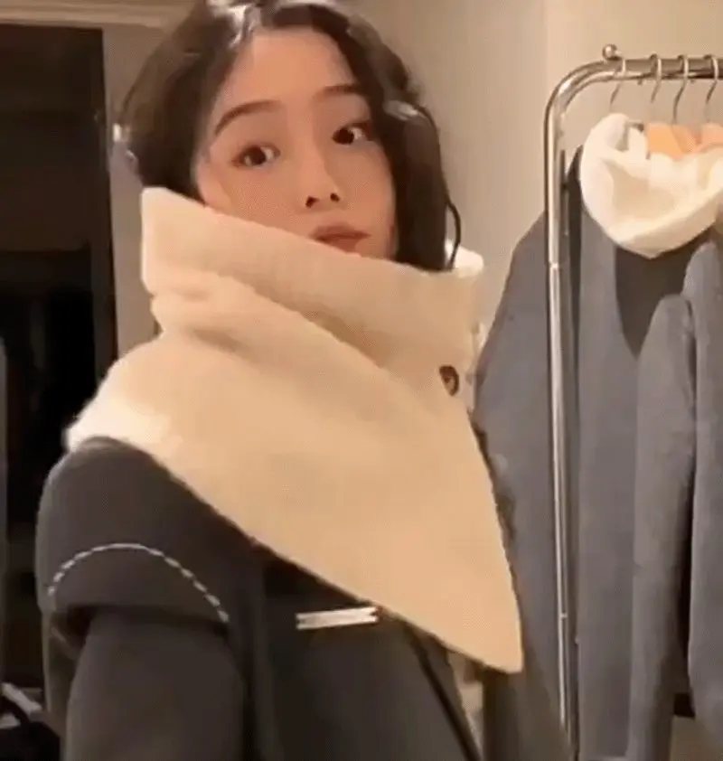 니트 넥워머 머플러 케이프 겨울 방한 보온 골지 3개 묶음 상세 이미지 2