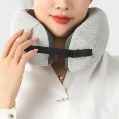 기내용 목쿠션 휴대용 목베개 여행 메모리폼 비행기 대표 이미지