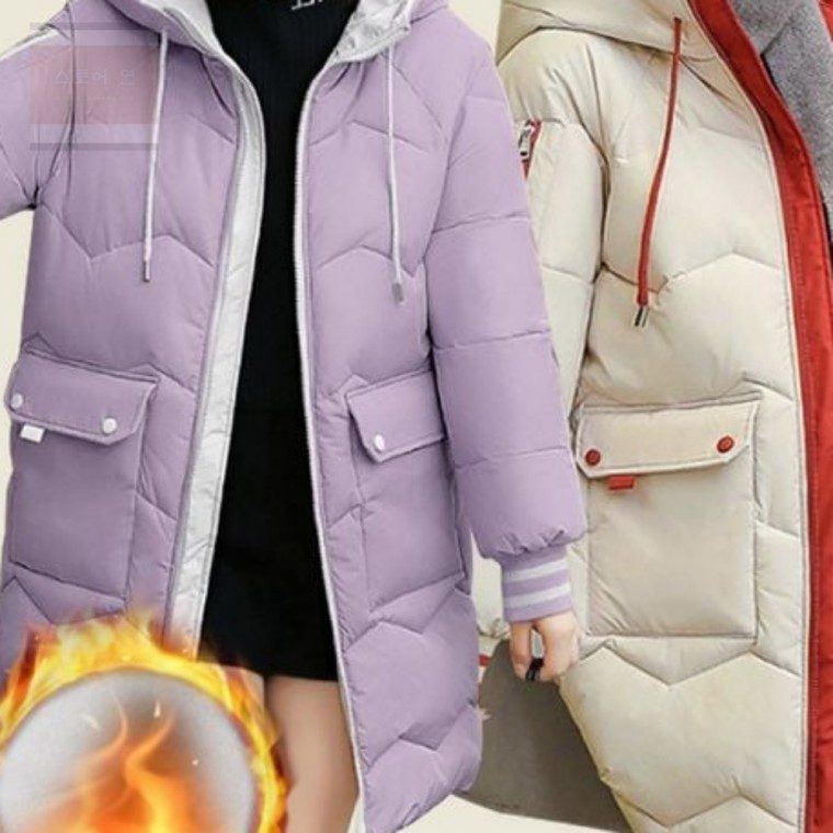 스토어 연 여성 투웨이 포켓 롱패딩 여성롱패딩 대표 이미지
