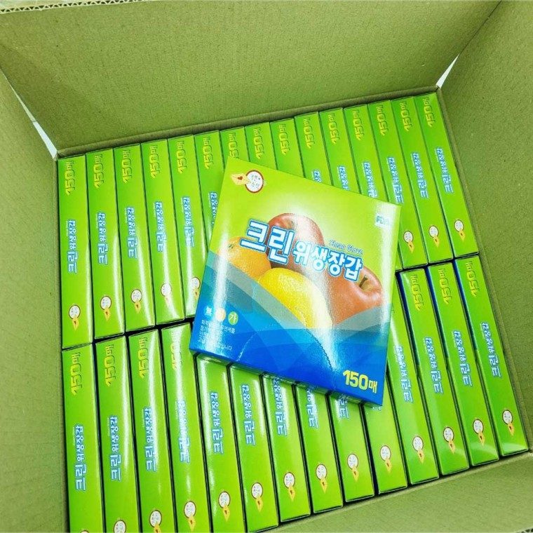 국산 크린위생장갑 150매 위생장갑 30개 한박스 대표 이미지