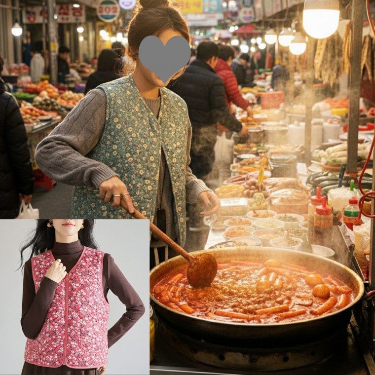 누빔조끼 경량 퀼팅 여성 보온 이너조끼 3개 묶음 대표 이미지