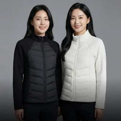 주머니없는 골프 여성 간절기자켓 슬림 라이트 점퍼 대표 이미지