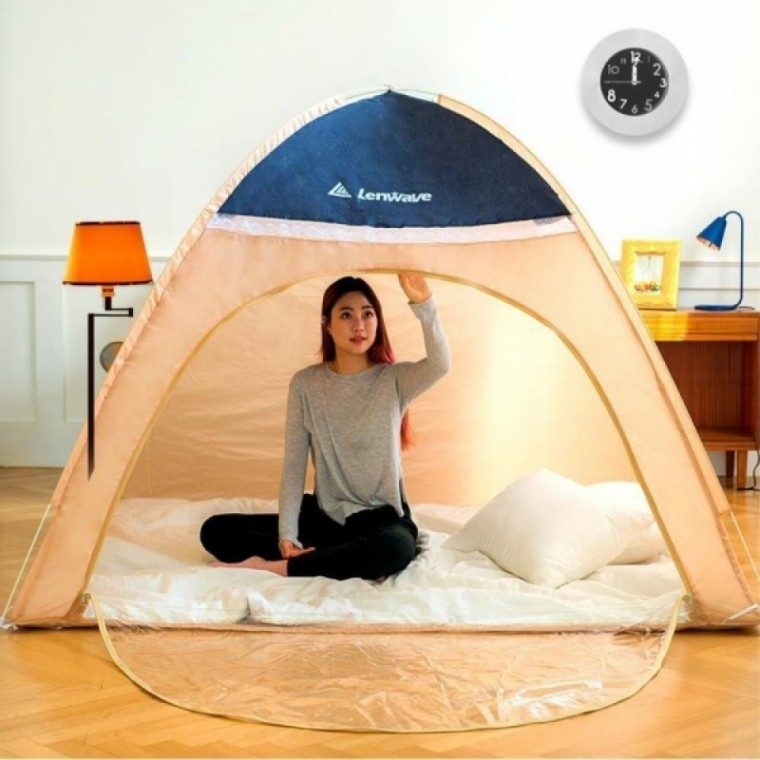 캠핑용 원터치 난방 텐트 가정용 실내 거실 난방텐트 대표 이미지