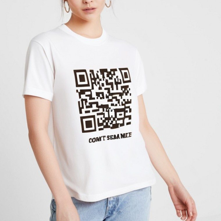 법규 킹받는 QR코드 티셔츠 쓸모없는 특이한 선물 대표 이미지