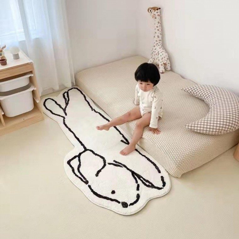 발매트 고양이 그림 미끄럼방지 침실 러그 대표 이미지