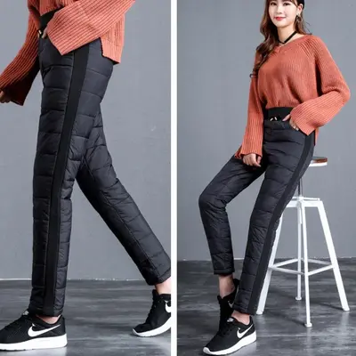 패딩 패딩바지 오리털패딩 깃털패딩 여성패딩바지 대표 이미지