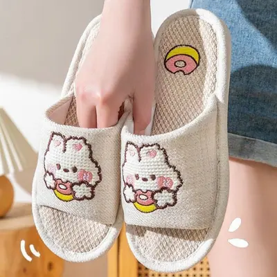 예쁜 거실화 층간소음 실내화 캐릭터 자수 쿠션 3개 묶음 대표 이미지