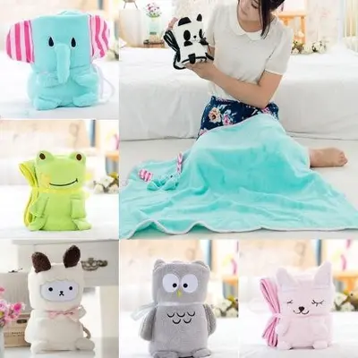 캐릭터 담요 무릎담요 항공담요 인형 캠핑 사무실 3개 묶음 대표 이미지