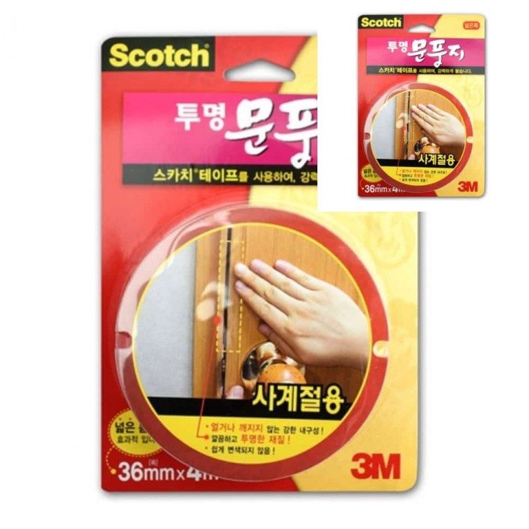 3M 투명문풍지 36x4 외풍차단 단열효과 대표 이미지