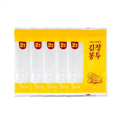 감동 김장봉투 소형2매 -5개 김장비닐 5포기용 3개 묶음 대표 이미지
