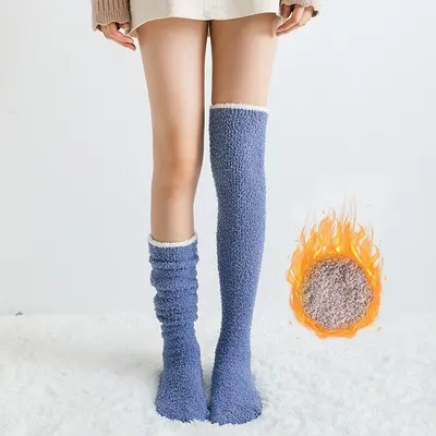 무압박 롱 수면양말 니삭스 임산부 산후조리원 양말 3개 묶음 대표 이미지