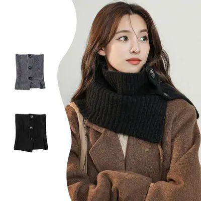 겨울 버튼 넥워머 머플러 여성넥 겨울넥 패션넥 대표 이미지
