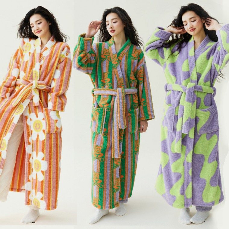 선물포장 비비드 기하학 키치 수면 극세사 잠옷/홈웨어 대표 이미지