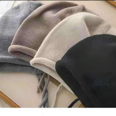 챙없는모자 두건 롤업 여성 비니 스트링 챙없는 패션 3개 묶음 대표 이미지